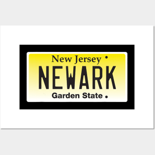 Newark New Jersey license plate t shirt gift Posters and Art